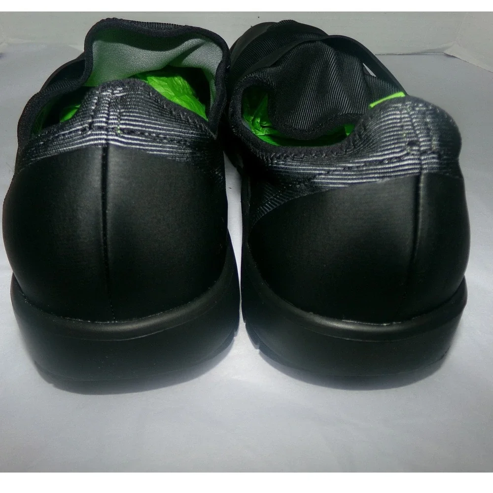 Oofos OOmg Fibre Low Mens SZ 14.0 Recovery Shoes Black Gray OOfoam Slip On